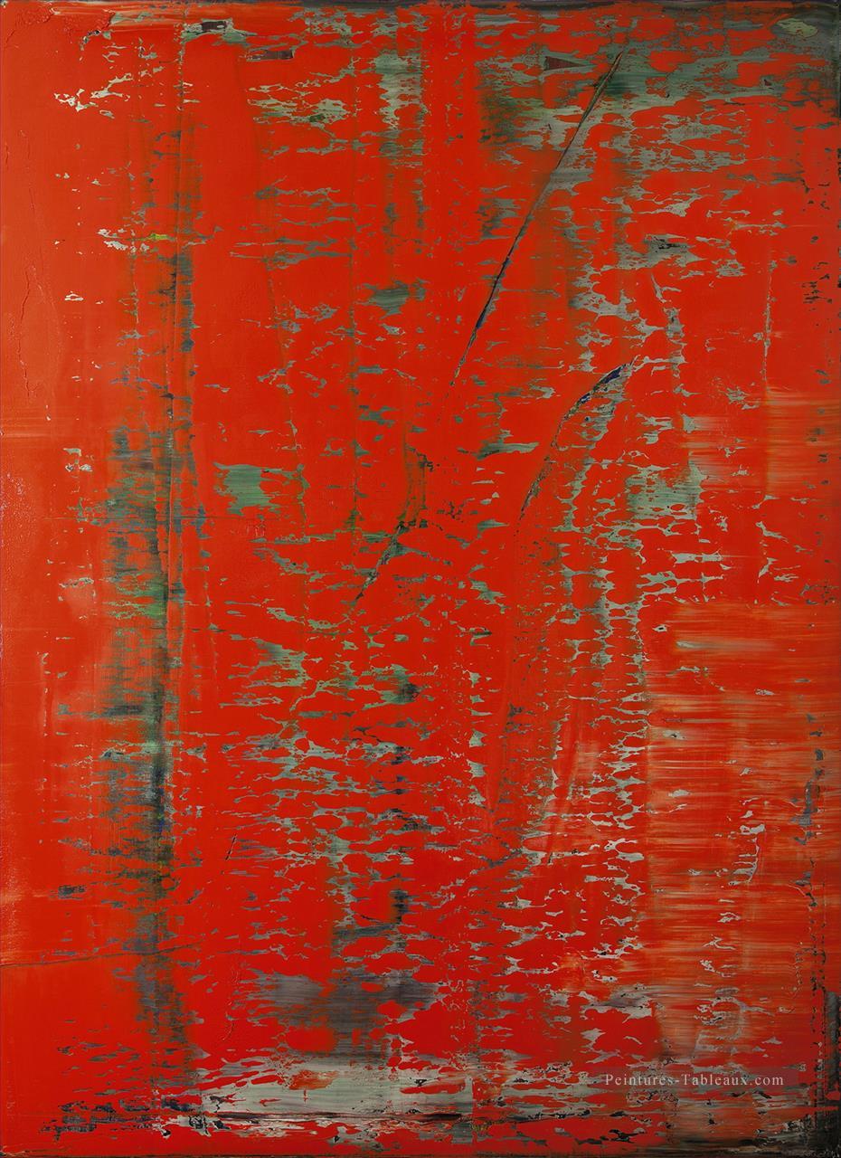 Richter Abstraktes Bild Rot1 Moderne Peintures à l'huile